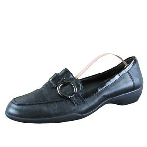 Circa Joan & David Women's‎  Loafer Black Leather Size 7.5M Gently Used 2025